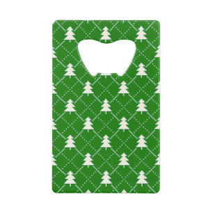 Festive Green Christmas Tree Pattern