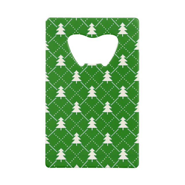 Festive Green Christmas Tree Pattern (Front)