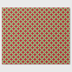 Festive Green & Red Christmas Wrapping Paper