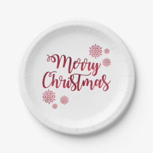 Festive Greetings Paper Plate