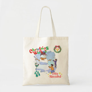 Festive greetings tote bag
