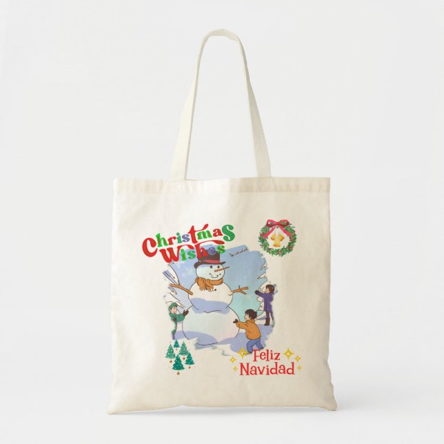 Festive greetings tote bag (Front)
