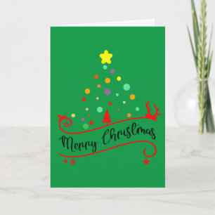 Festive Greetings with Personalised Wishes Holiday Card