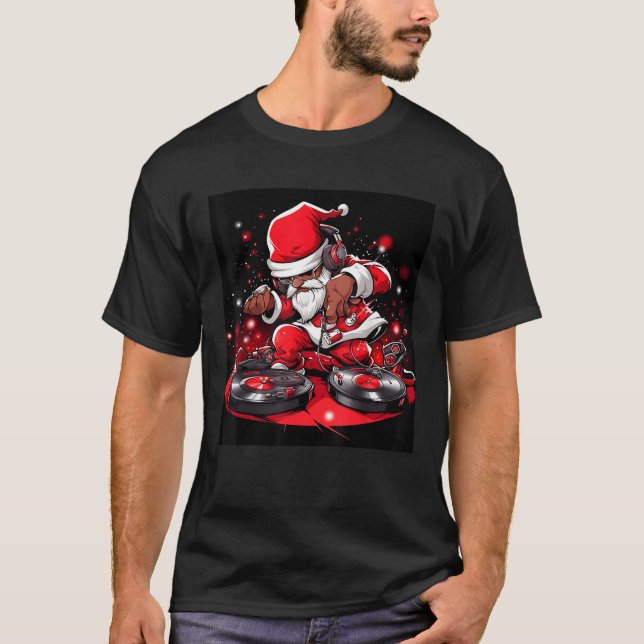 Festive Groove Experience the Christmas Joy with O T-Shirt (Front)