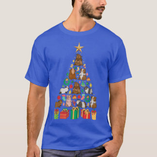 Festive Guinea Pig Xmas Tree Design  T-Shirt