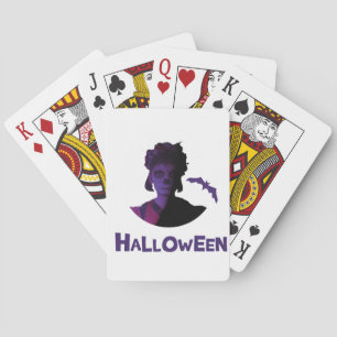 Festive Halloween Mexican Girl Design Playing Cards