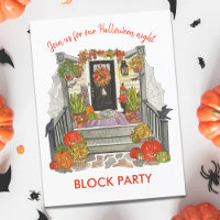 Festive Halloween Neighbourhood Block Party
