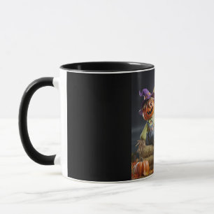 Festive Halloween Scarecrow Mug