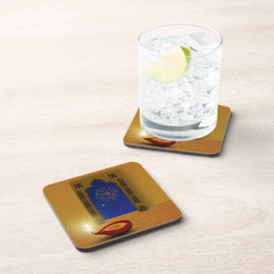 Festive Happy Diwali Fireworks - Plastic Coaster