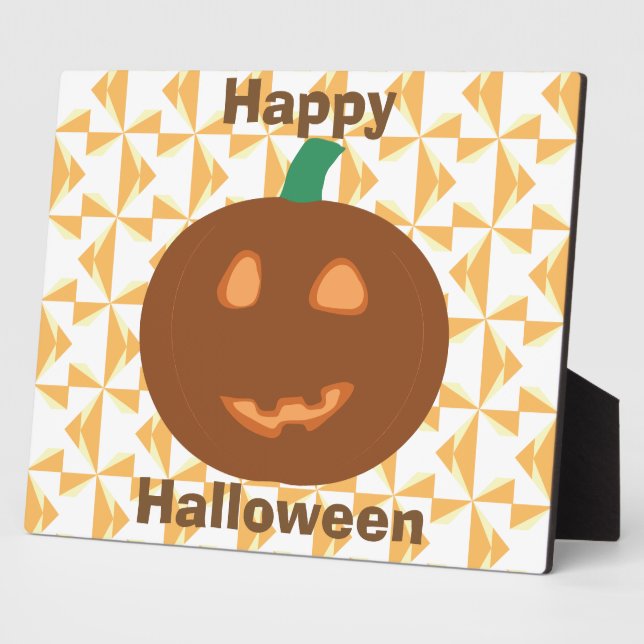 Festive Happy Halloween Plaque (Side)