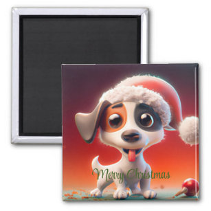 Festive & Happy Jack Russell Terrier  Magnet