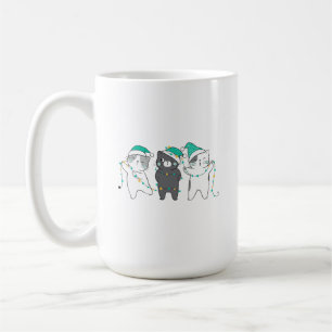 festive hats, Christmas lights Coffee Mug