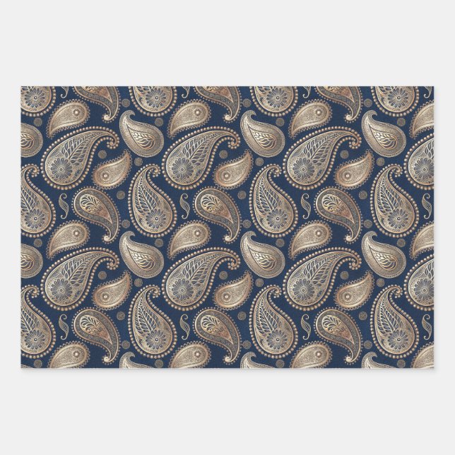 Festive Hindu Wrapping Paper Sheet (Front)