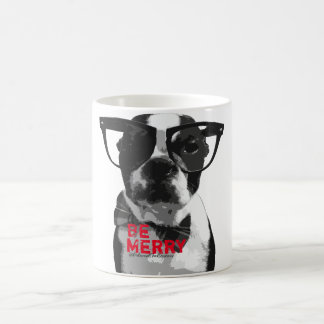 Festive Hipster Boston Terrier Mug!! Coffee Mug