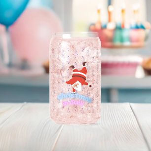 Festive Holiday Bathroom Decor Can Glass