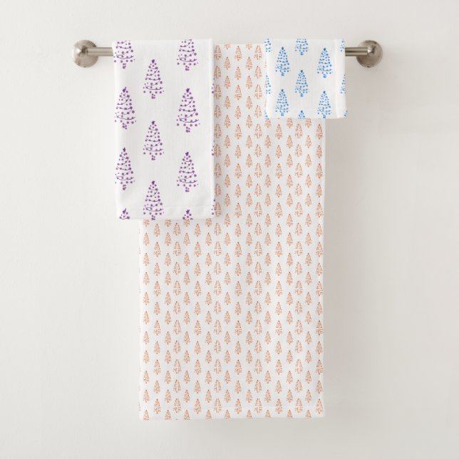 Festive Holiday Bathroom Decor Towel (Insitu)