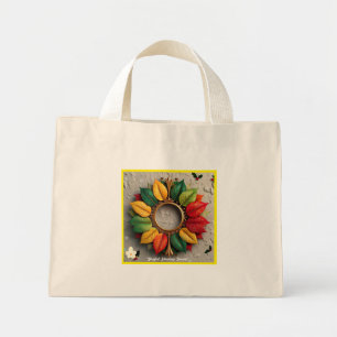 "Festive Holiday Charm" Mini Tote Bag