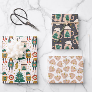 Festive Holiday Cheer Cosy Winter Wonderland Wrapping Paper Sheet