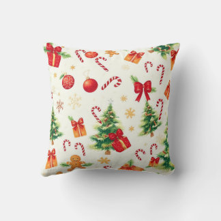 Festive Holiday Cheer Cushion