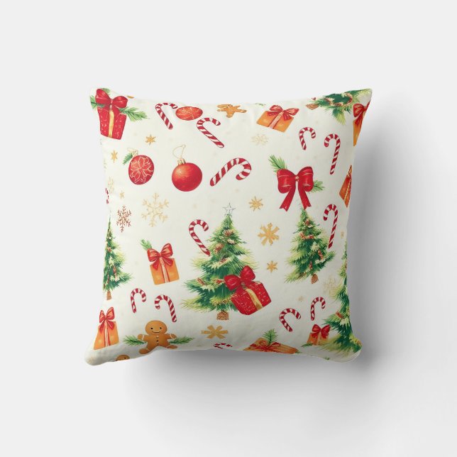 Festive Holiday Cheer Cushion (Back)