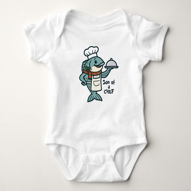 Festive Holiday Chef Son Bodysuit (Front)