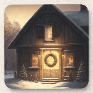 Festive Holiday / Christmas Barn Coasters