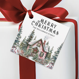 Festive Holiday Christmas Favour Tags
