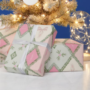Festive Holiday Christmas Gifts Wrapping Paper