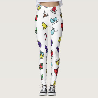 Festive Holiday Christmas Leggings Pants for Women