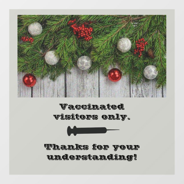 Festive Holiday Colours Vaccinated Only (Sheet)