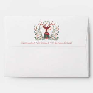 Festive Holiday Deer Envelope