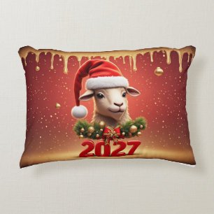 festive Holiday Design Decorative Cushion