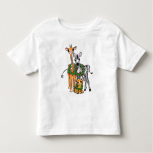Festive Holiday Giraffe, Zebra, Tiger  Toddler T-Shirt