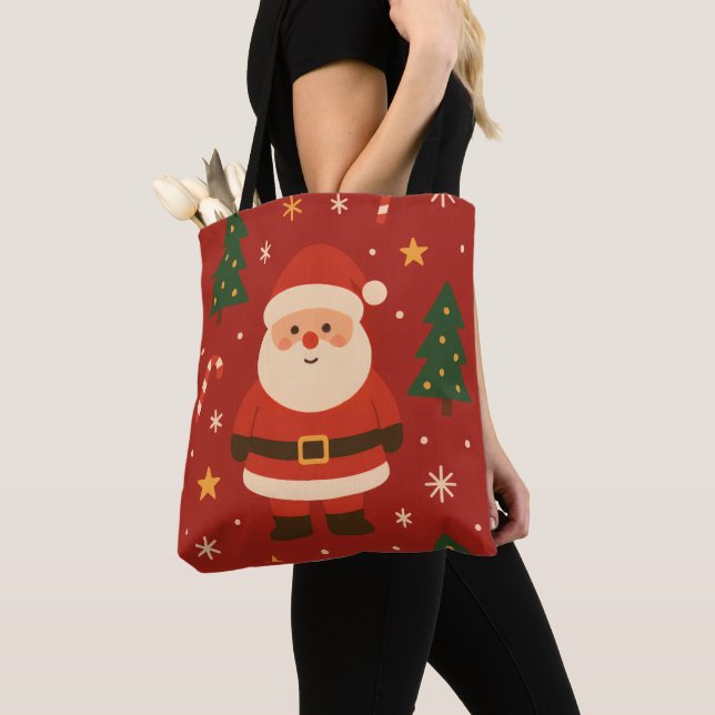 Festive Holiday Glow Tote Bag (Close Up)