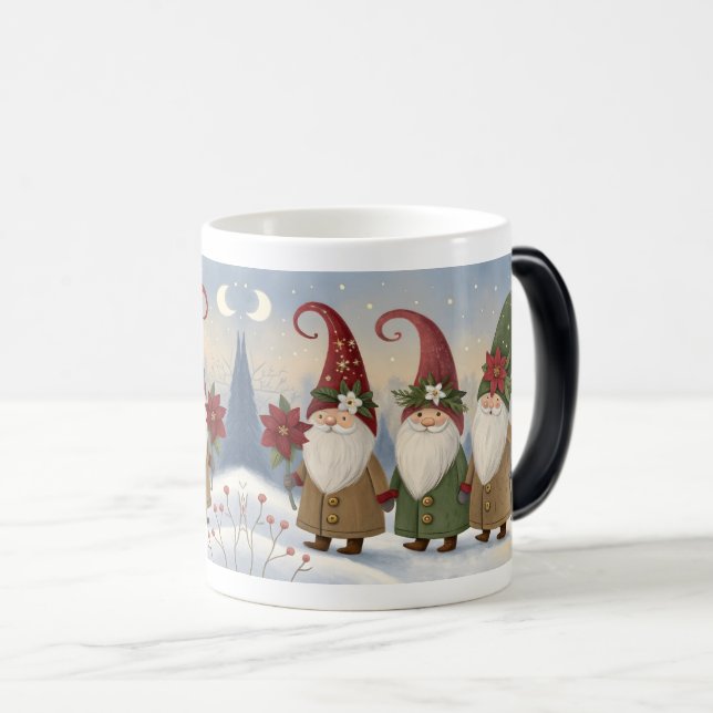 Festive Holiday Gnomes Magic Mug (Front Right)