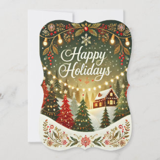Festive Holiday Greeting Card for Spreading Season