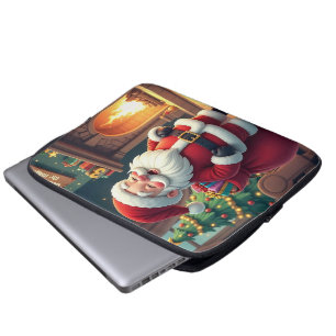 Festive Holiday Home Accent - Christmas Decorative Laptop Sleeve
