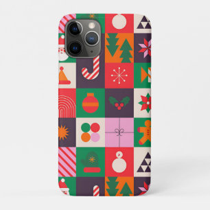 Festive Holiday Icon Grid ✨ Colourful Christmas iPhone 11 Pro Case