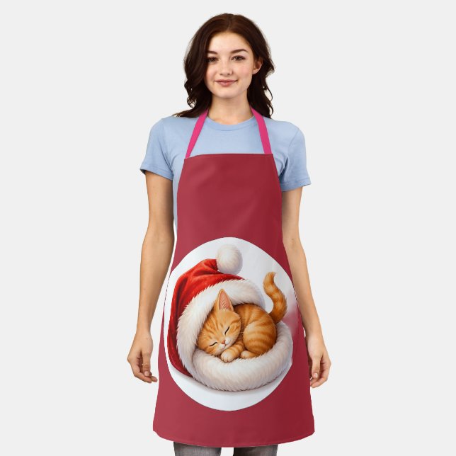 Festive Holiday Keepsake Ornament Apron (Worn)
