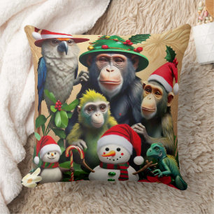 "Festive Holiday Moments" Cushion