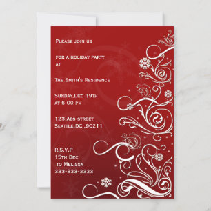 festive  Holiday Party Invitations