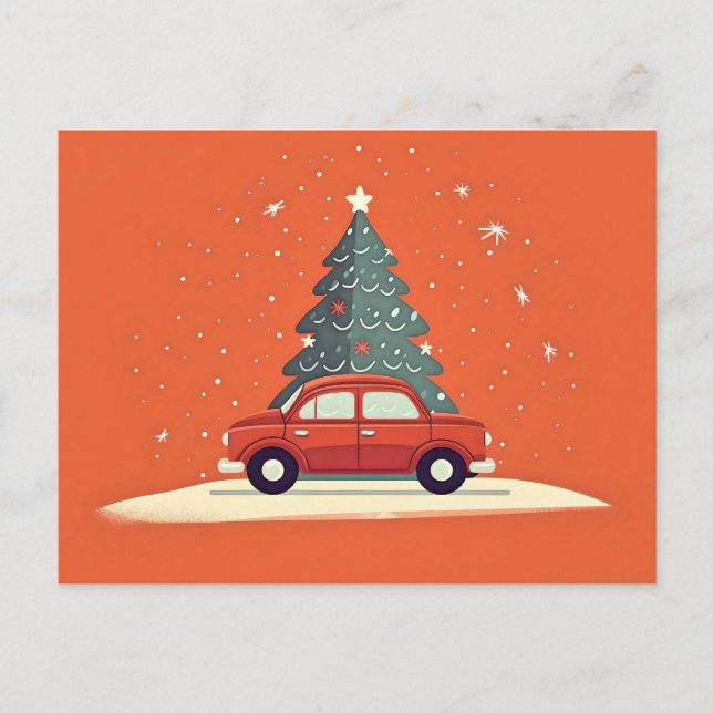 Festive Holiday Postcard (Front)