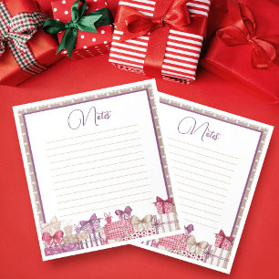 Festive Holiday Presents Notepad