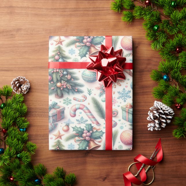 Festive holiday wrapping paper (Holiday Gift)