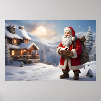 Festive home decor wall art | Santa wall art