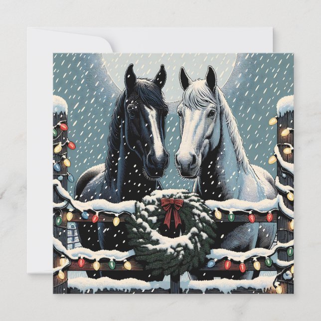 Festive Horses | Merry Christmas (Front)