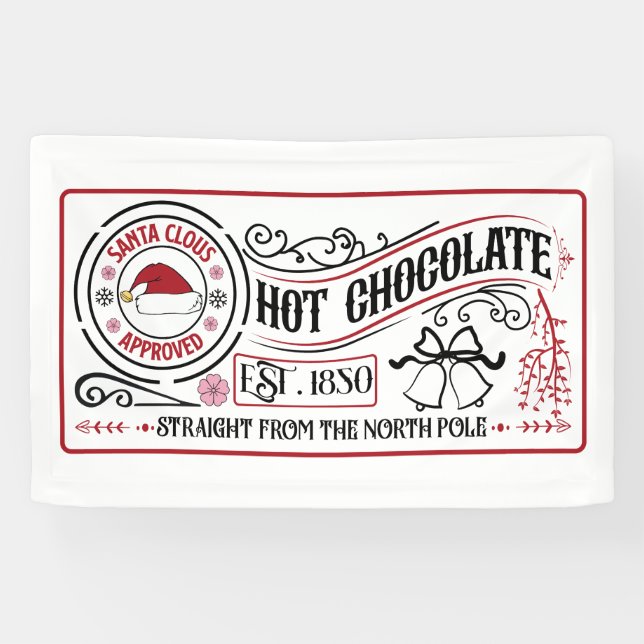 Festive hot chocolate Christmas  Banner (Horizontal)