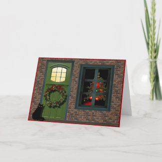 Festive House Christmas Card