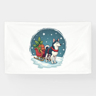 Festive Husky Ride Banner