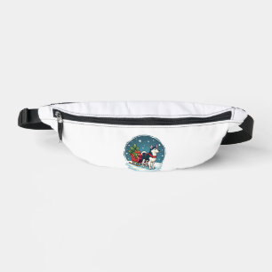 Festive Husky Ride Bum Bags